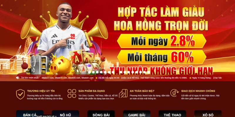 Đăng Ký Đại Lý 98Win | Bước Đột Phá Kiếm Tiền ONline 4 Đôi nét về đại lý 98Win