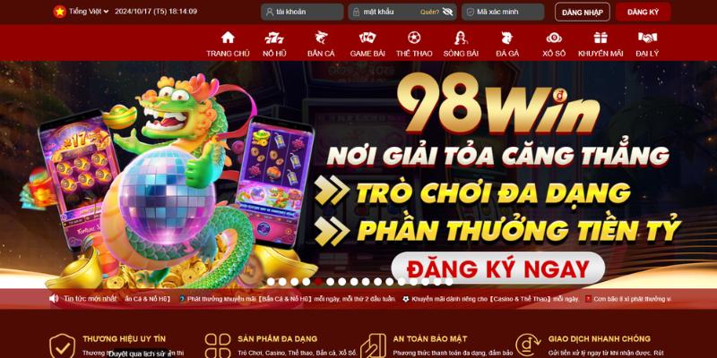 Giới Thiệu 98Win | Nền Tảng Cá Cược Uy Tín 4 Giới thiệu 98Win với bước tiến mạnh mẽ vào thị trường